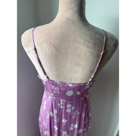 ANTHROPOLOGIE | Saltwater Luxe Midi Lavender Cottagecore Floral Enzo Dress Sz S - Picture 10 of 12